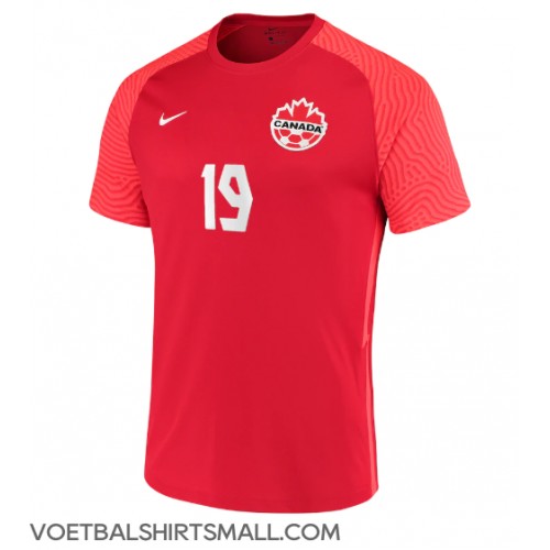 Canada Alphonso Davies #19 Voetbalkleding Thuisshirt WK 2022 Korte Mouwen